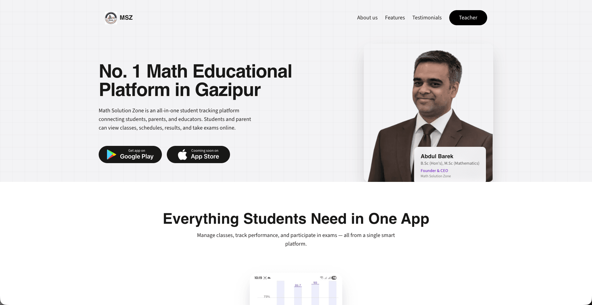 MSZ Education Platform screenshot 3
